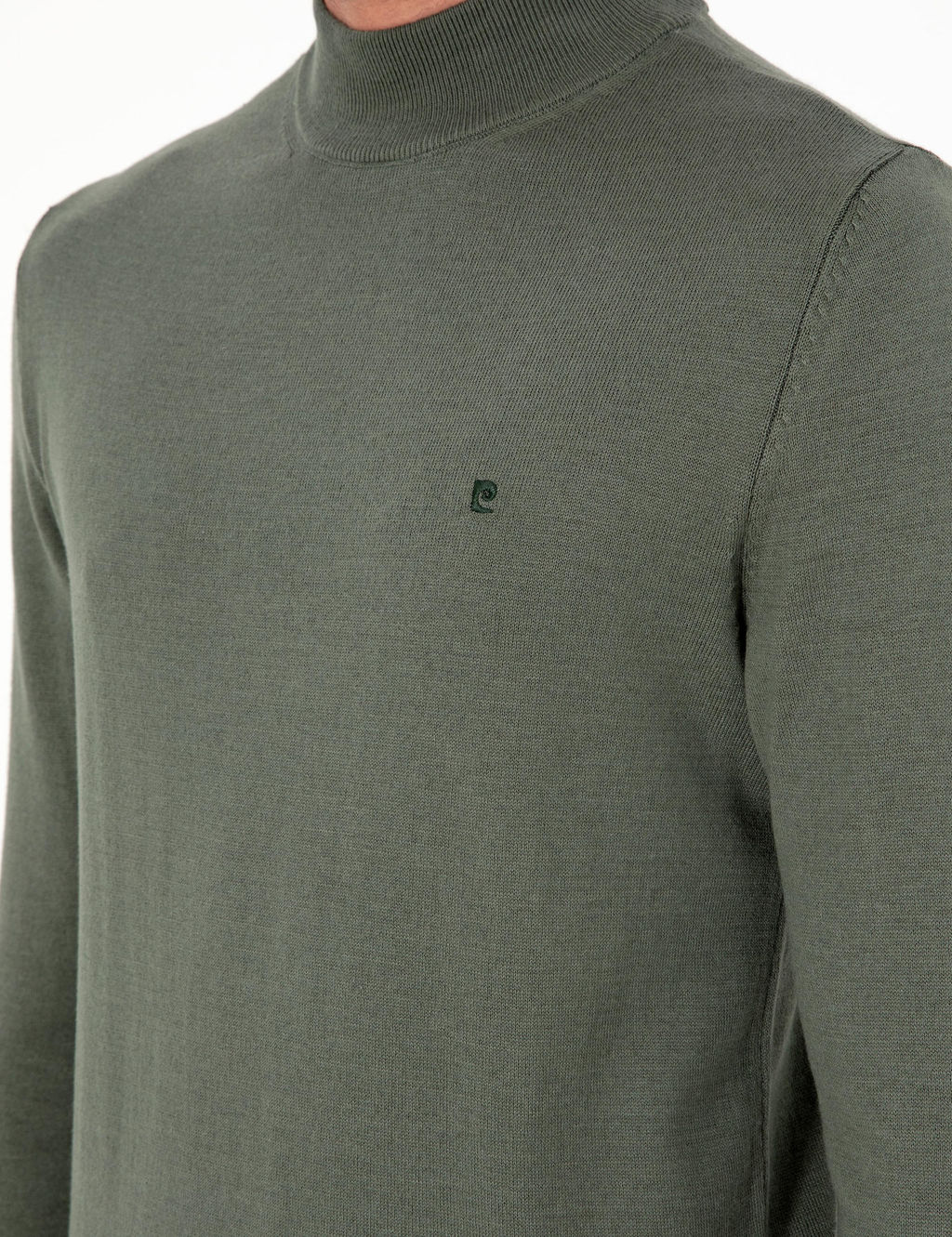 Duman Slim Fit Yar_m Bal_k__ Yaka Basic Triko Kazak - Pierre cardin фото 7