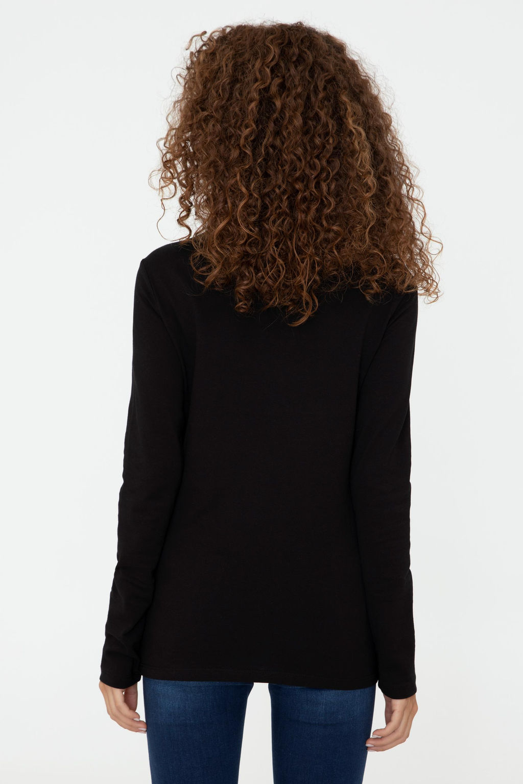 Kad_n Siyah Basic Sweatshirt - U.s. polo assn фото 4