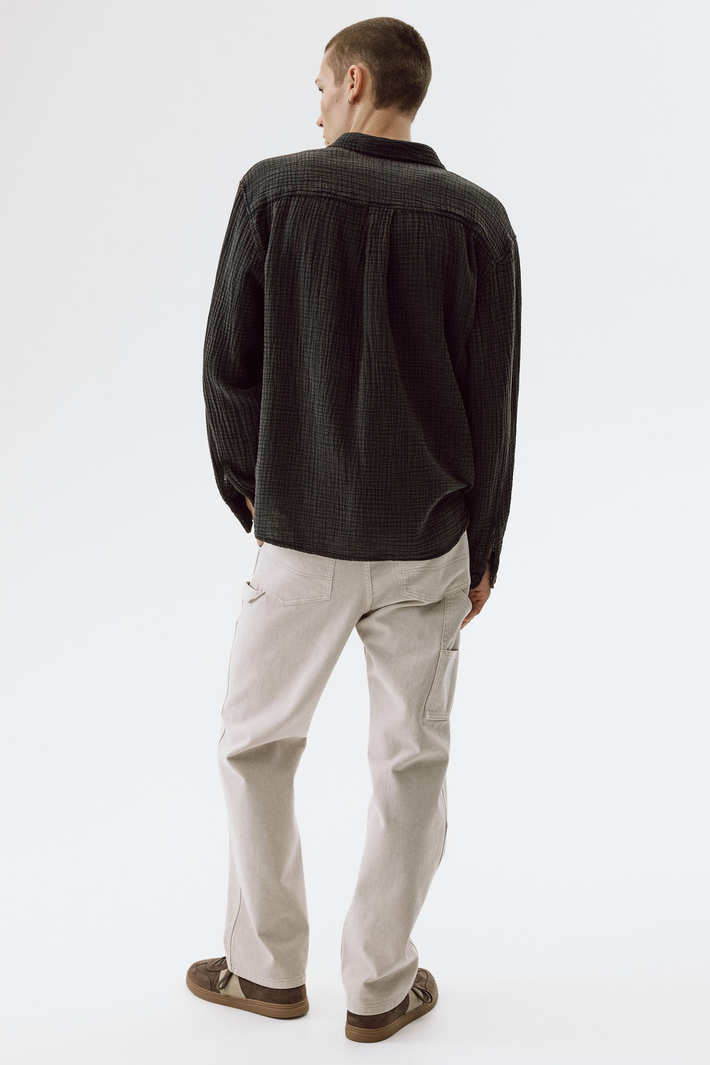 Camisa en muselina de algod?n Regular Fit - H&m фото 8