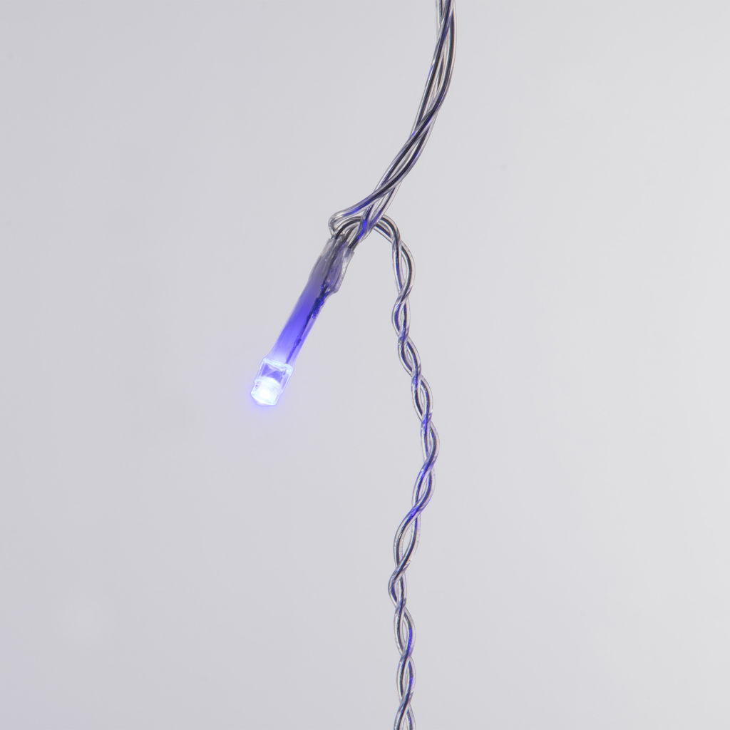 ULD-C3020-264/TTK BLUE IP44 Занавес светодиодный с эффектом мерцания, 3х2м. 264 светодиода. Синий свет. Провод прозрачный. TM Uniel