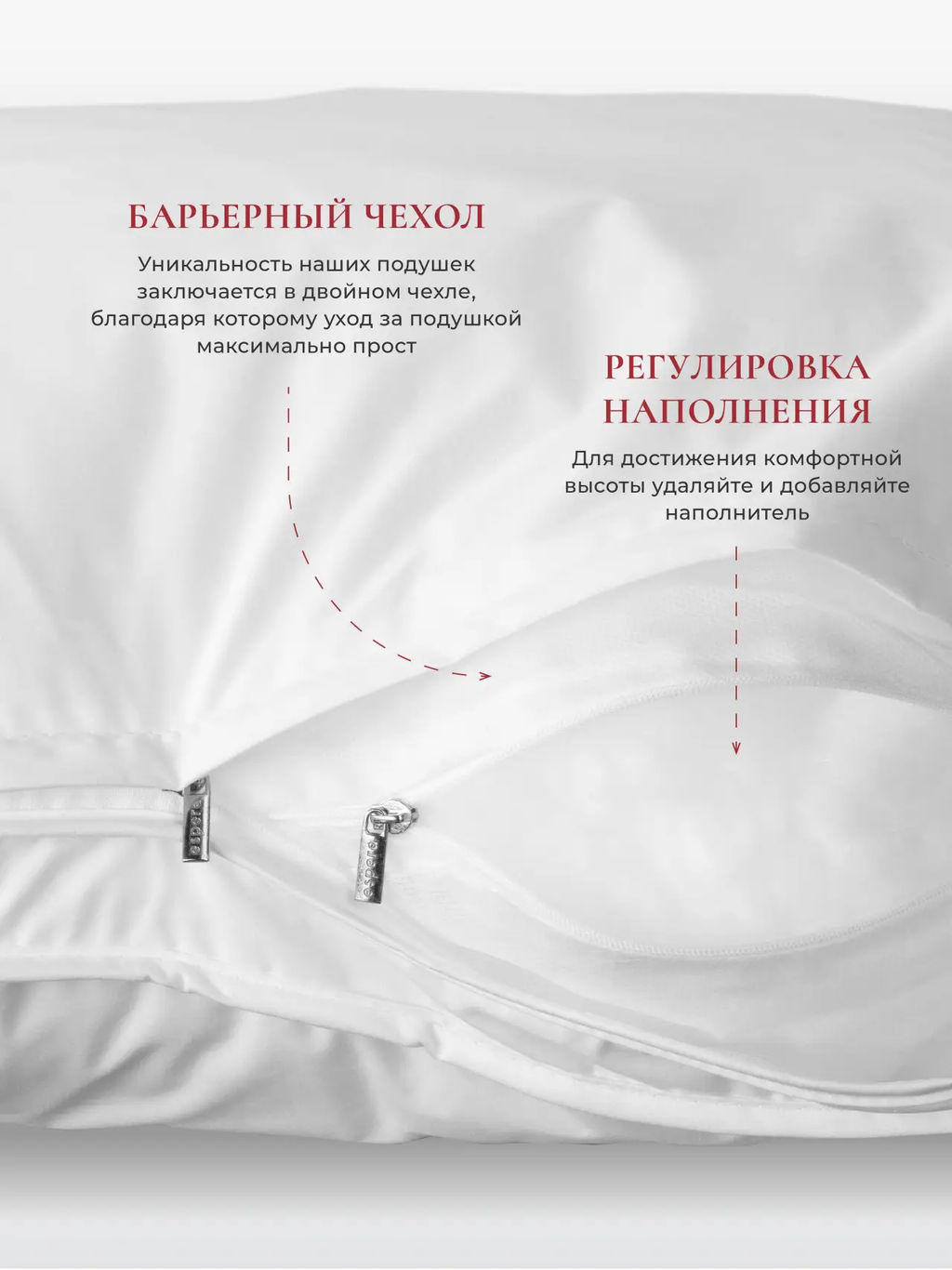 Подушка "WHITE PILLOW STANDART ", 70х70, ЕС-9771