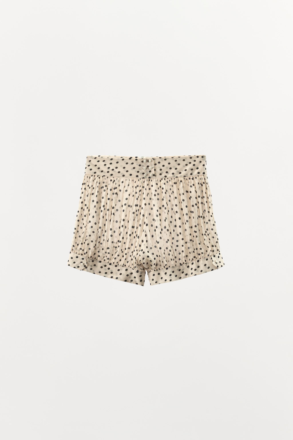 SHORTS BOMBACHO ESTAMPADO LUNARES / Crudo - Zara фото 4