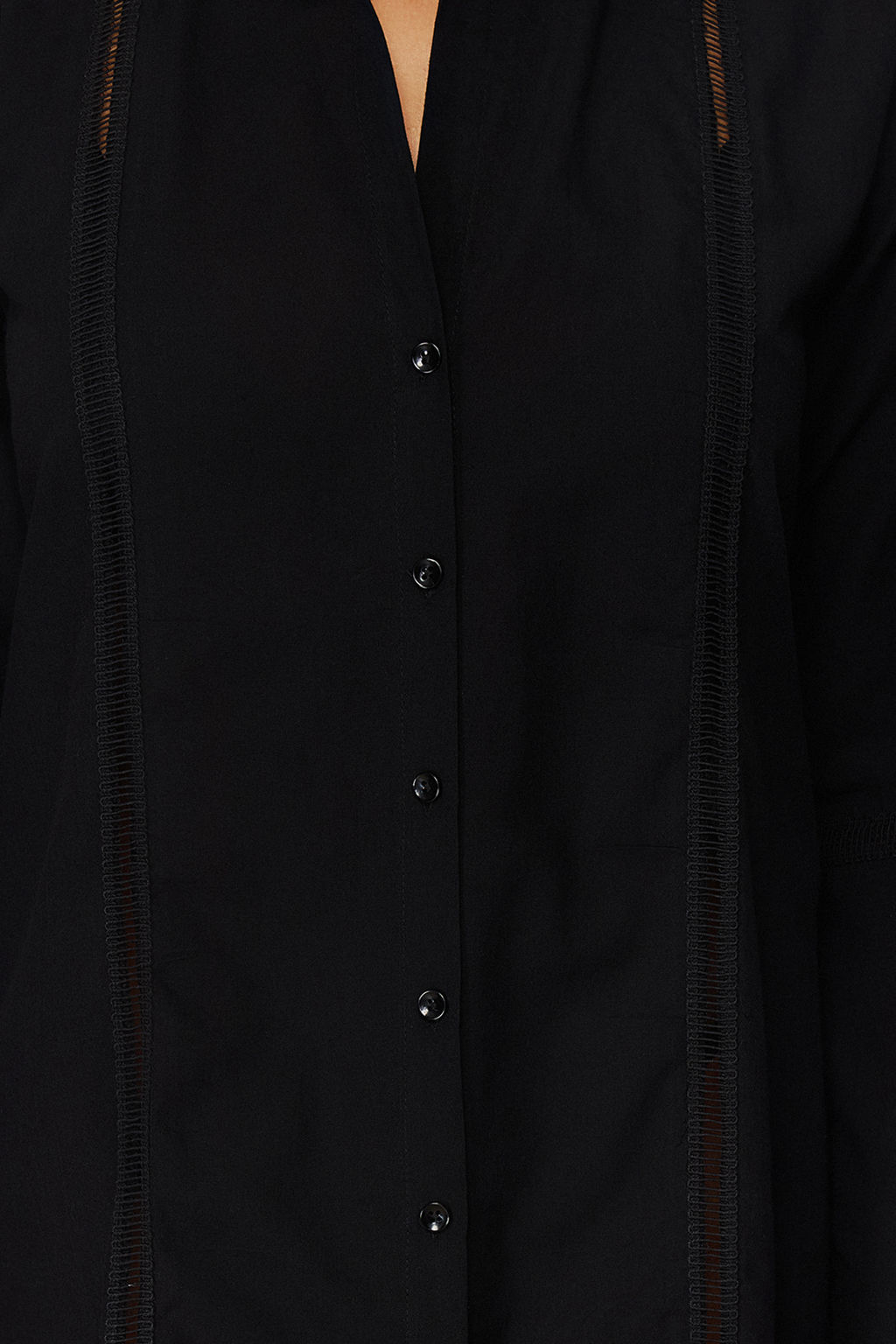 Siyah Dokuma Serit Aksesuarl? %100 Pamuklu Plaj Gomlegi TBESS24GO00006 - Trendyolmilla фото 6