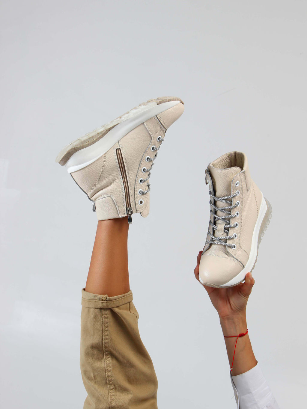 Ботинки 311.AVATARbe. Бежевый макс/Шерсть