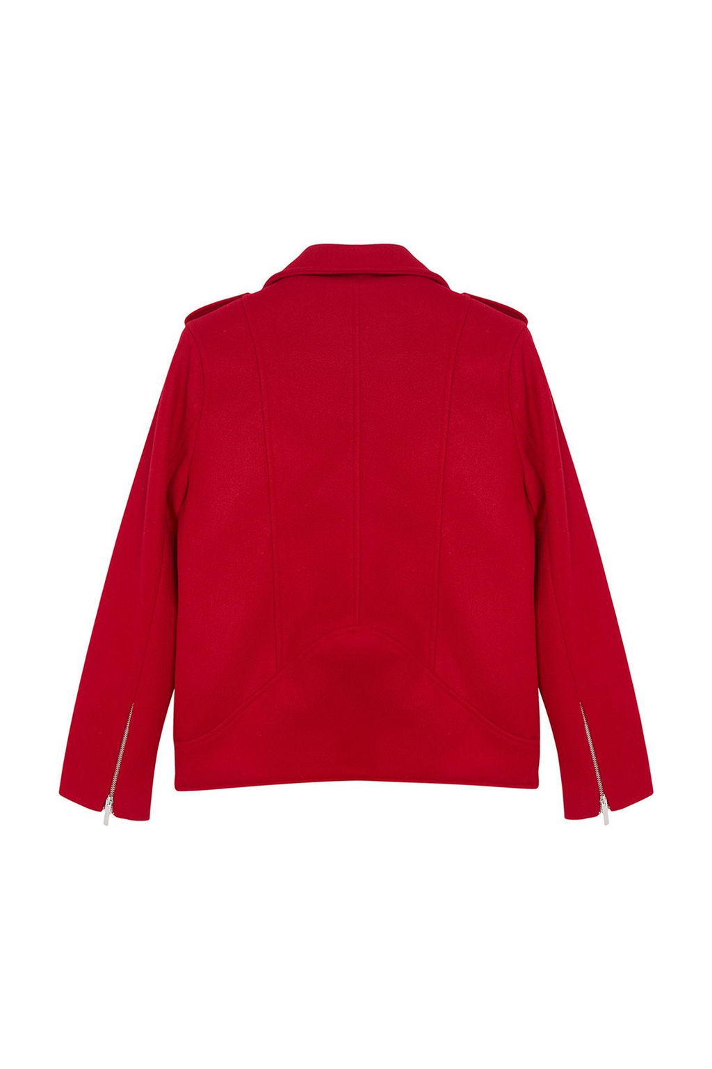 TRENDYOLMILLA Siyah Regular Kase Biker Ince Ceket Mont TWOAW25MO00131  фото 14