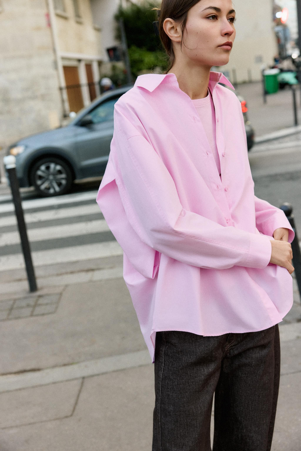OVERSIZE POPLIN SHIRT - Zara фото 3