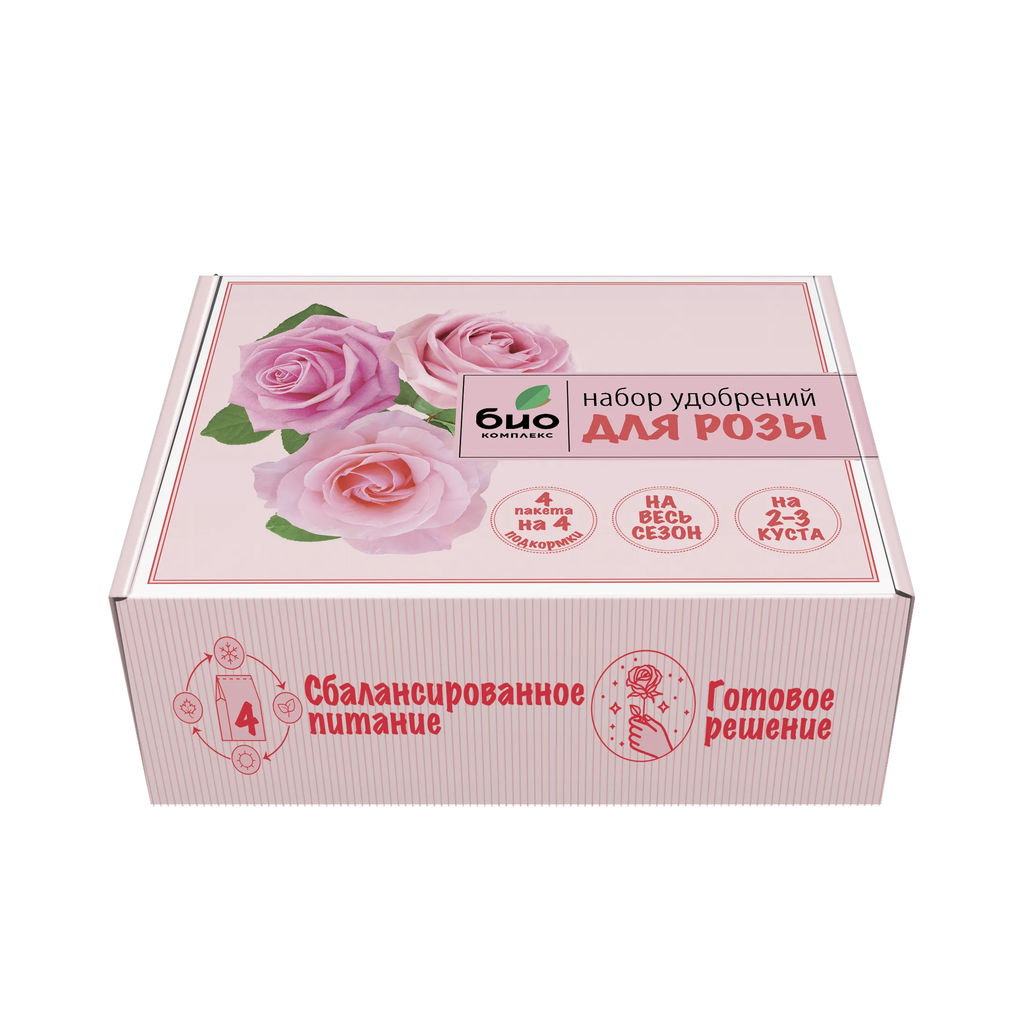 Набор удобрений Для розы на весь сезон (4 пакета) "БИО-Комплекс"