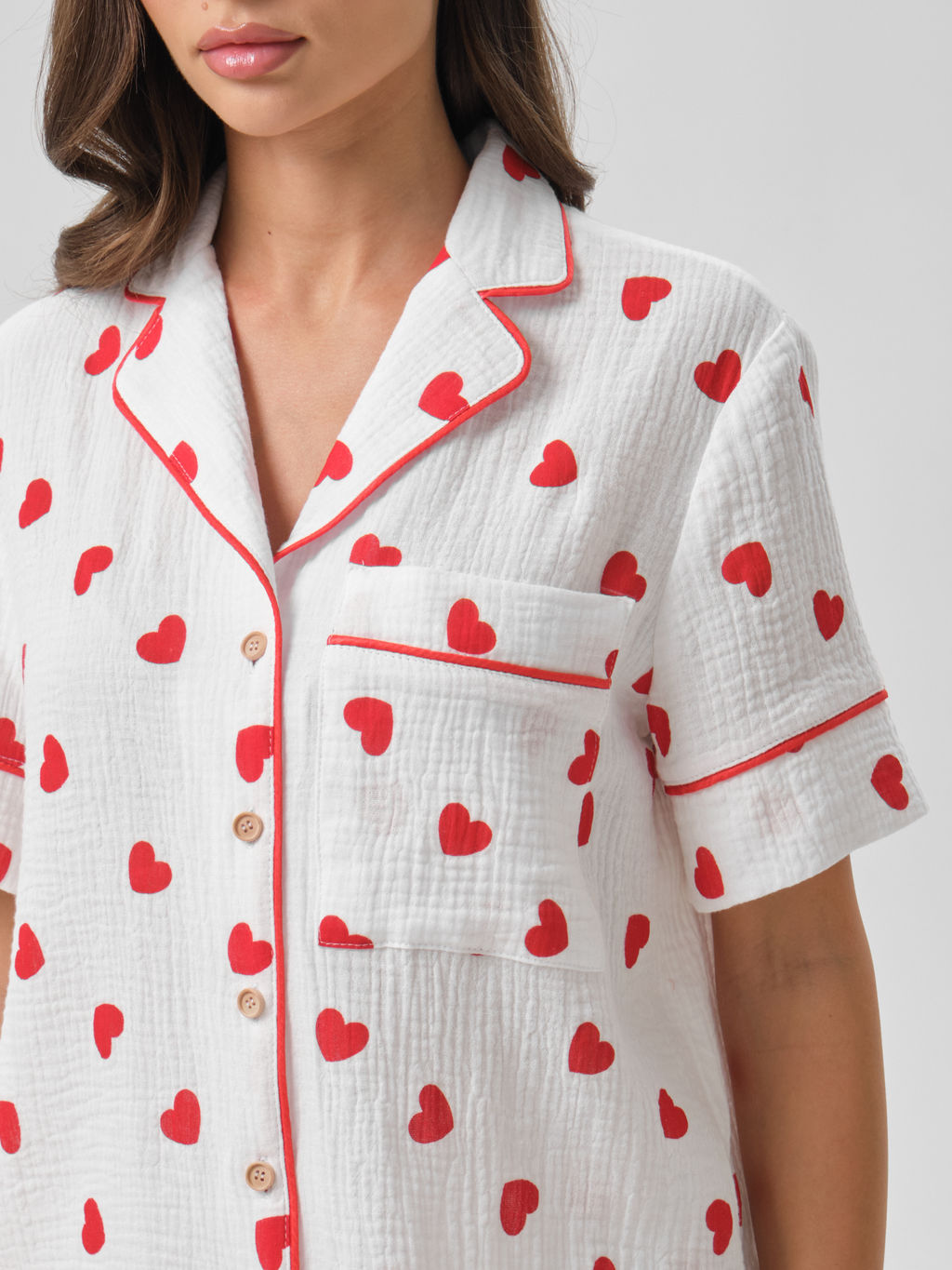 Блузка из муслина с принтом - Stilla фото 6