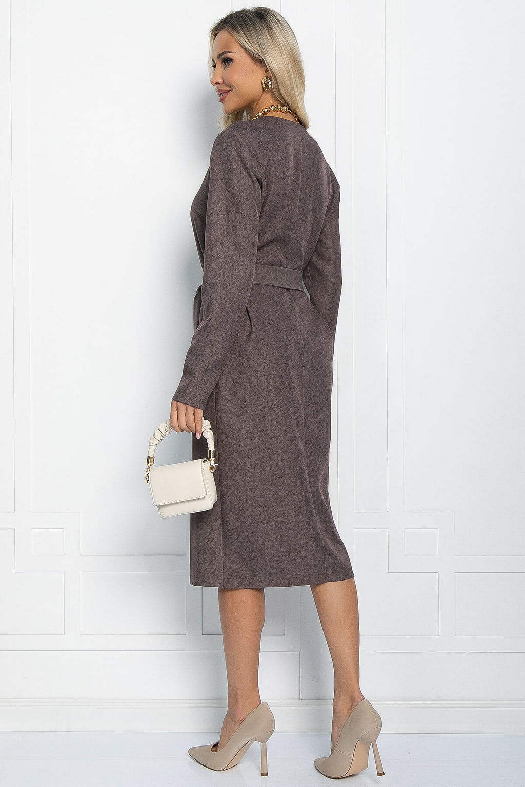 Платье Бруклин (коричневое) П11365 - Lt collection фото 2