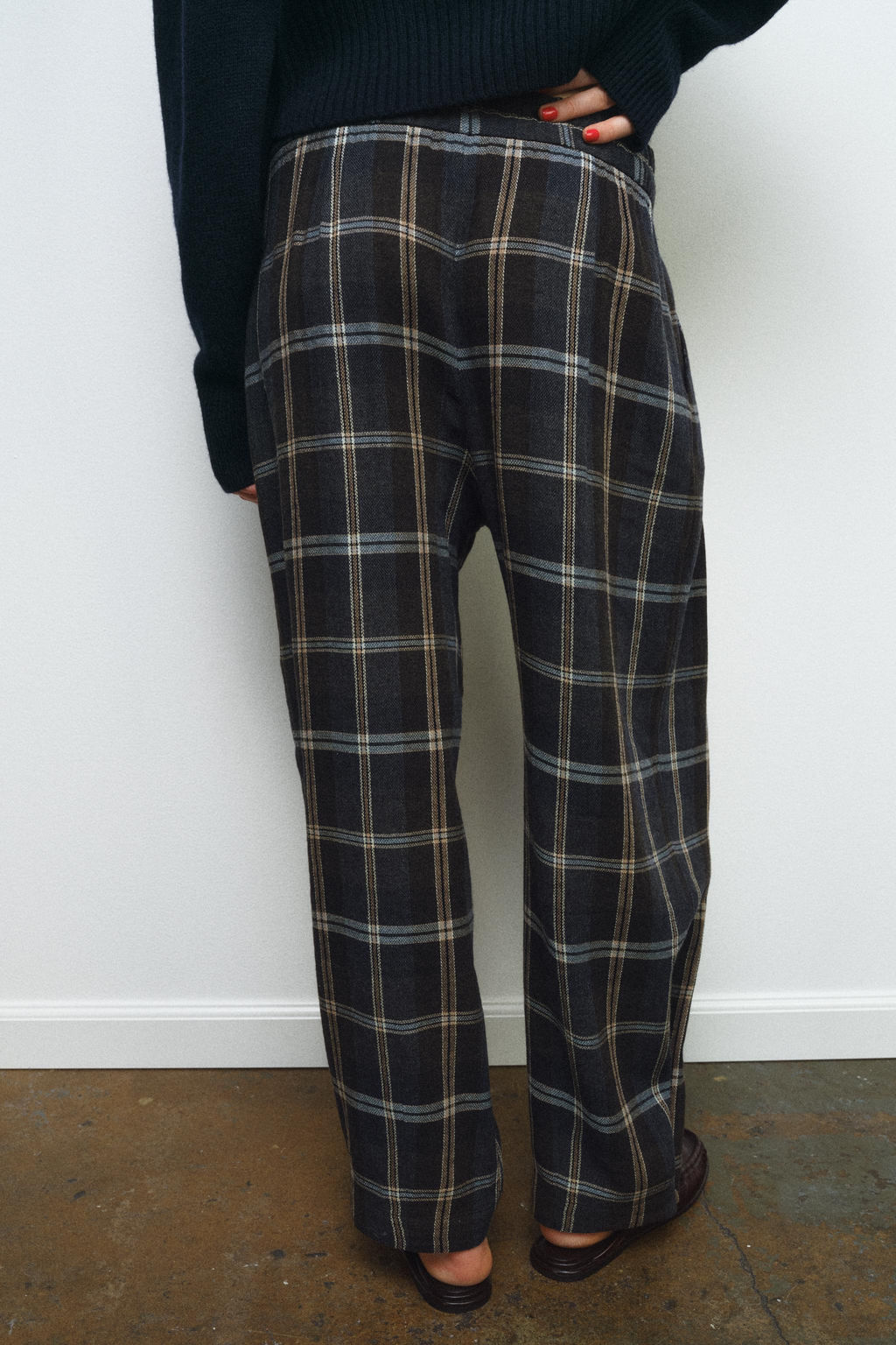 ZW COLLECTION CHECK TROUSERS - Zara фото 5