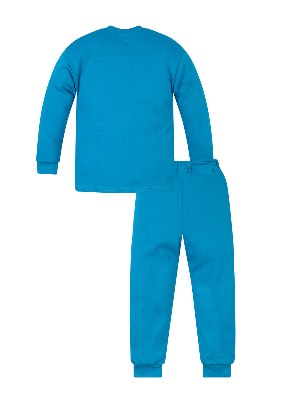 Пижама детская бирюза с принтом