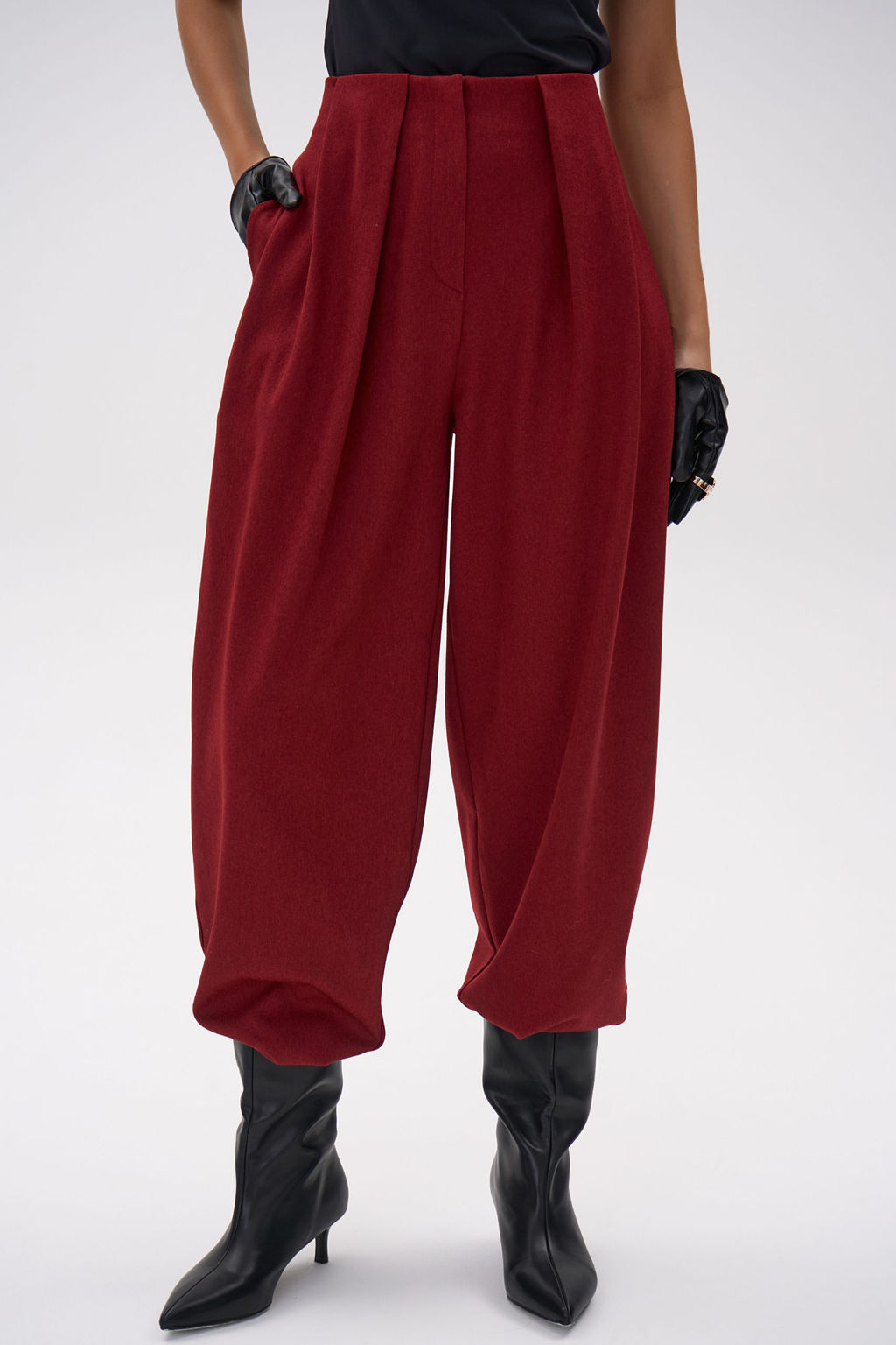 Брюки  алладины Джуди (бордовый) - Эльза фото 10