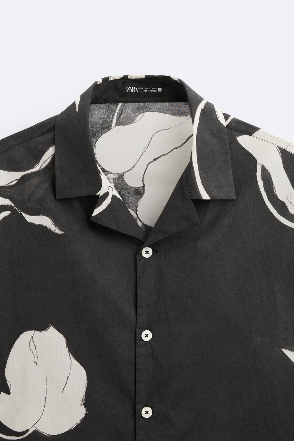 FLORAL PRINT SHIRT - Zara фото 9