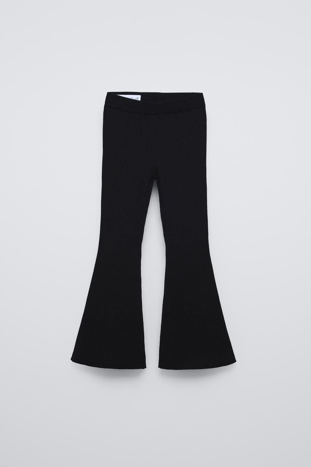 KNITTED BELL BOTTOM LEGGINGS - Zara фото 6
