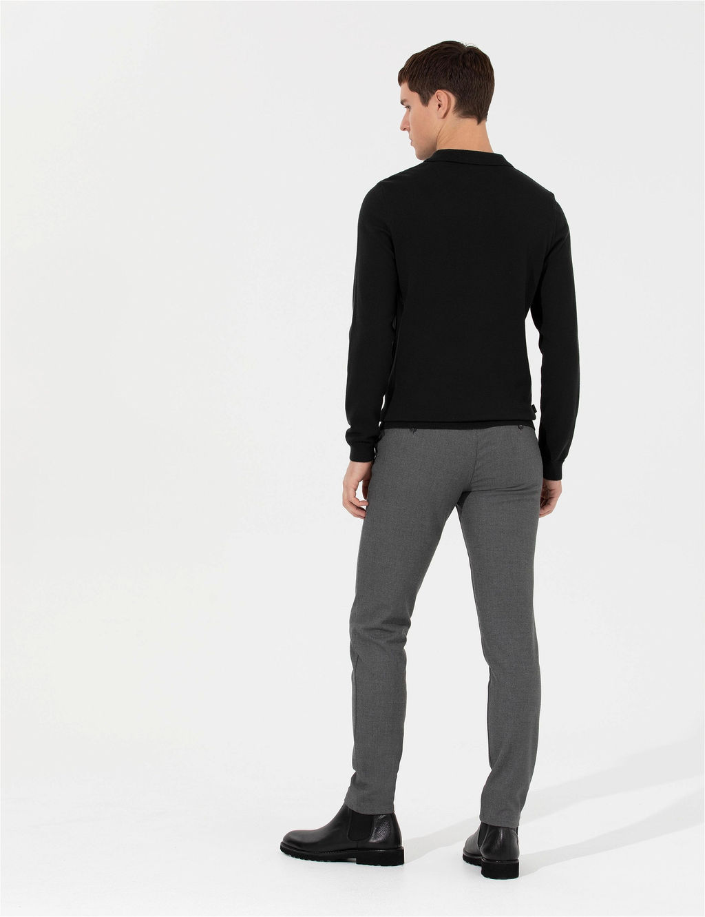 Gri Slim Fit Kanvas Pantolon - Pierre cardin фото 4