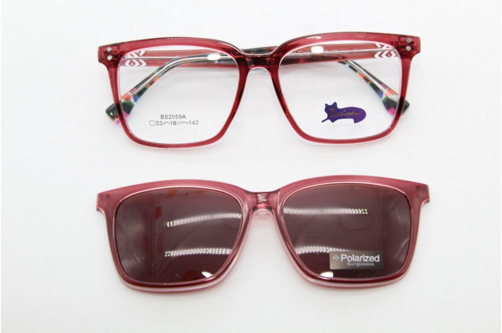 Оправа Bosiyan 2059 53-18-142 C4 с насадкой Polarized