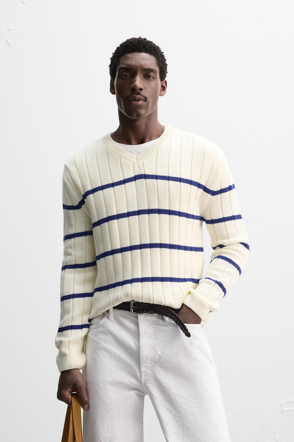 LIMITED EDITION STRIPED JACQUARD SWEATER - Zara фото 2