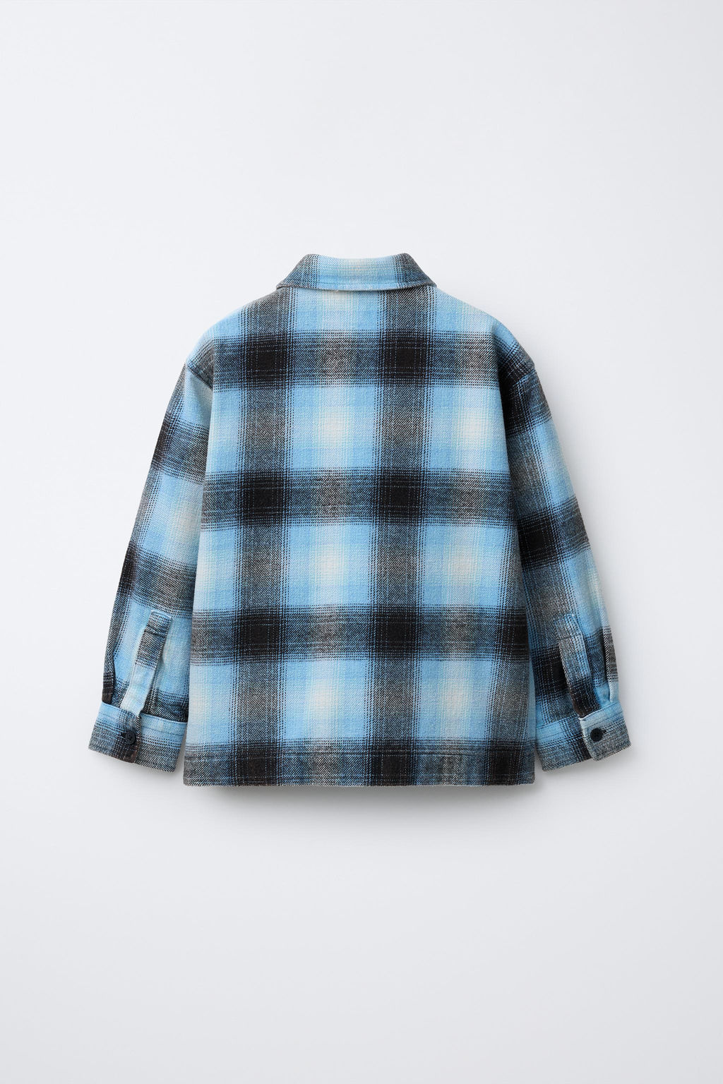 WASHED-EFFECT CHECK OVERSHIRT - Zara фото 7