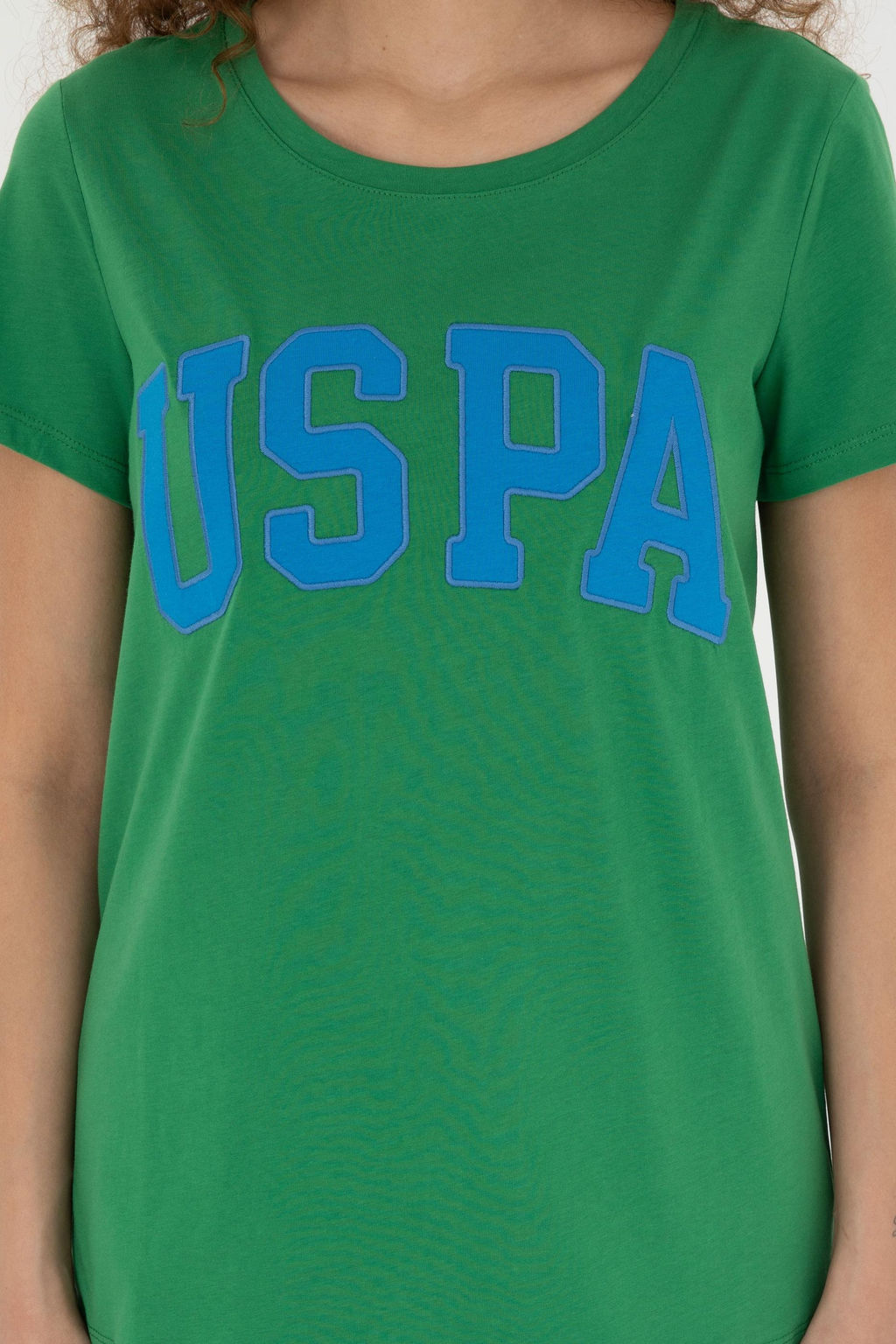 U. S. Polo Assn / Женская зеленая базовая футболка - U.s. polo assn фото 6