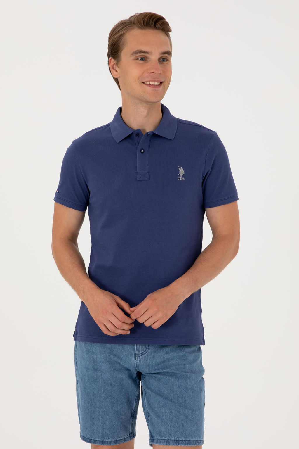 Erkek A__k Lacivert Basic Ti__rt - U.s. polo assn фото 3