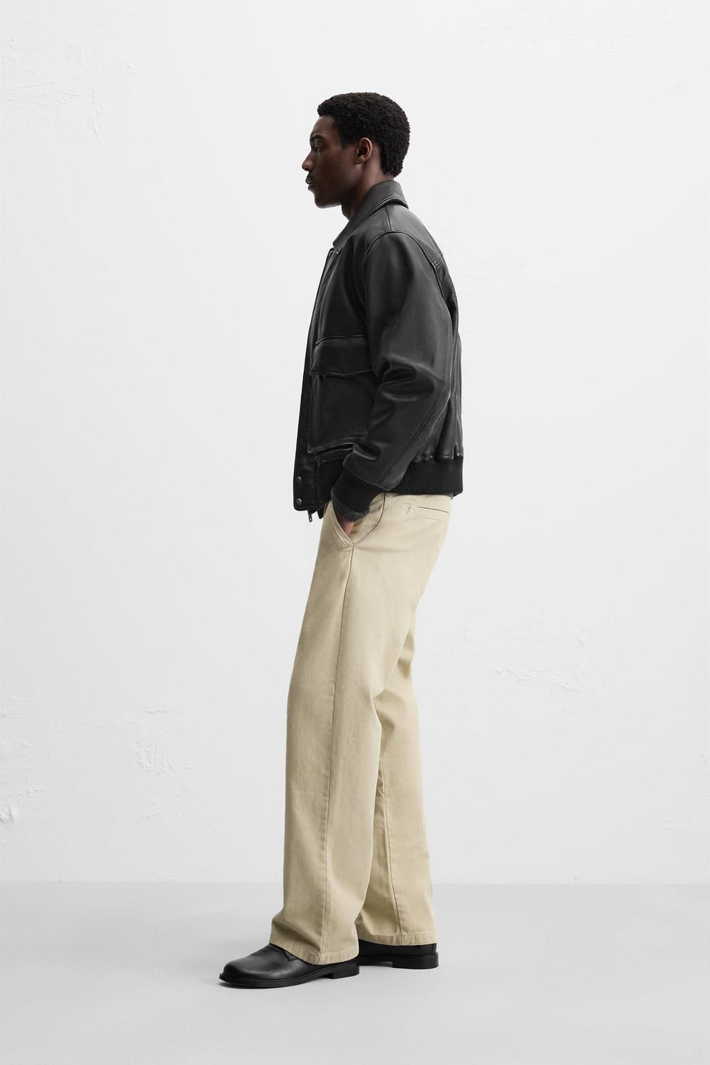 STRAIGHT-LEG TROUSERS WITH BELT - Zara фото 4