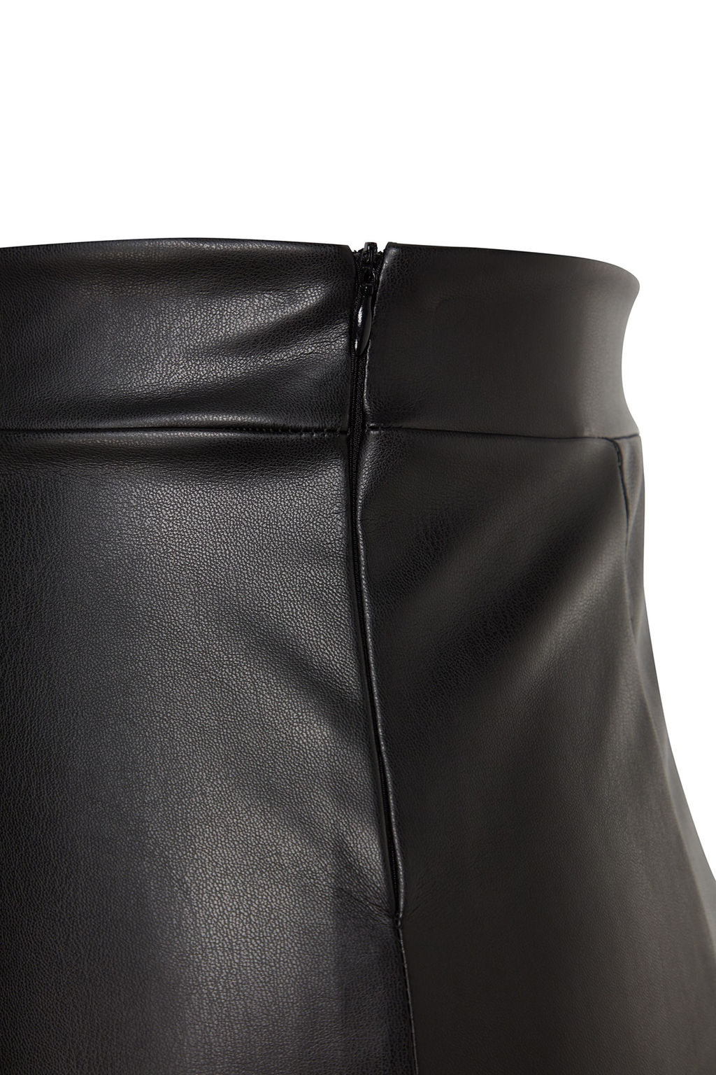 Siyah Suni Deri Yuksek Bel Maxi Etek TWOAW24ET00151 - Trendyolmilla фото 8