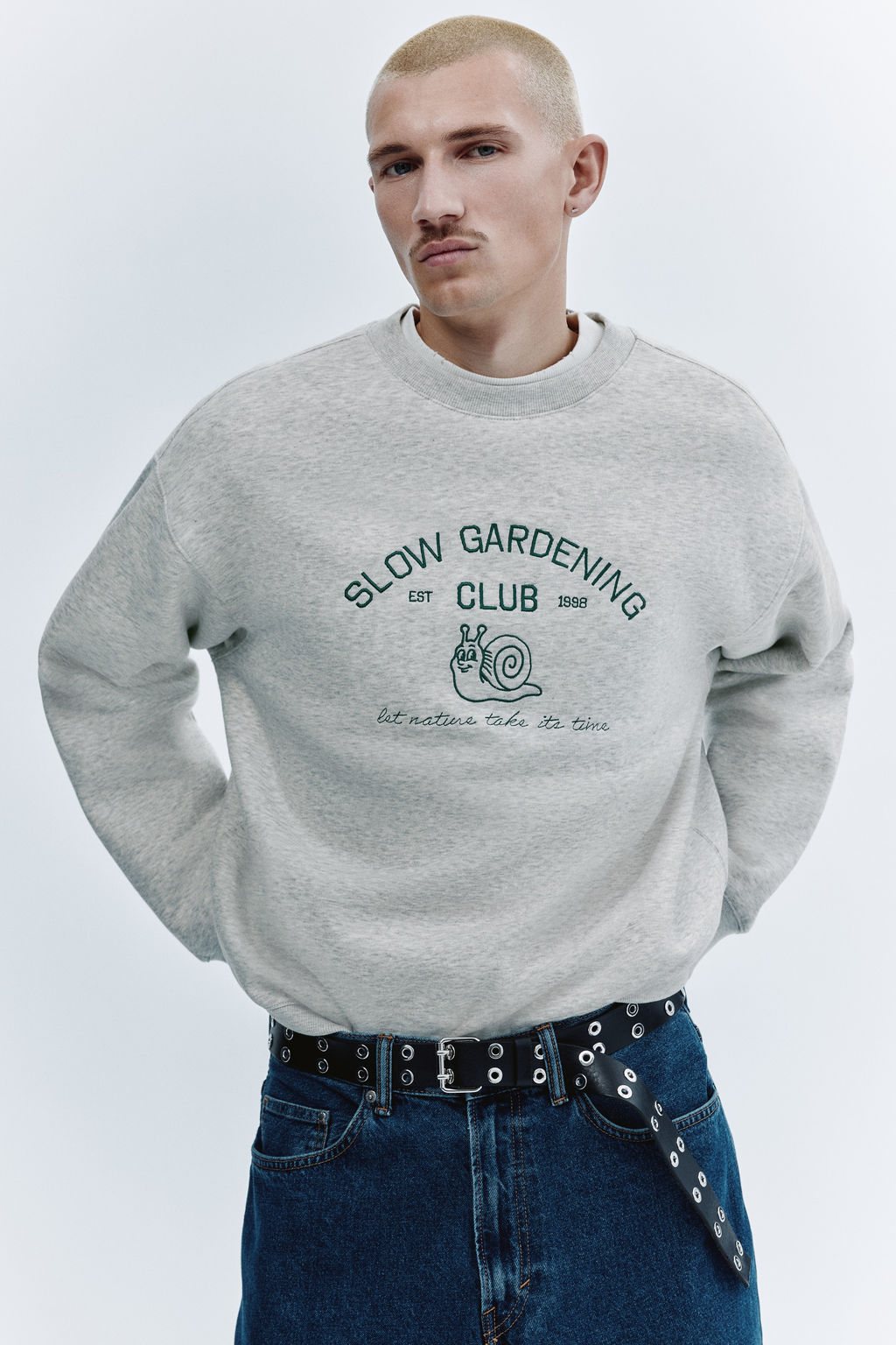 Sudadera con motivo bordado Relaxed Fit - H&m фото 2