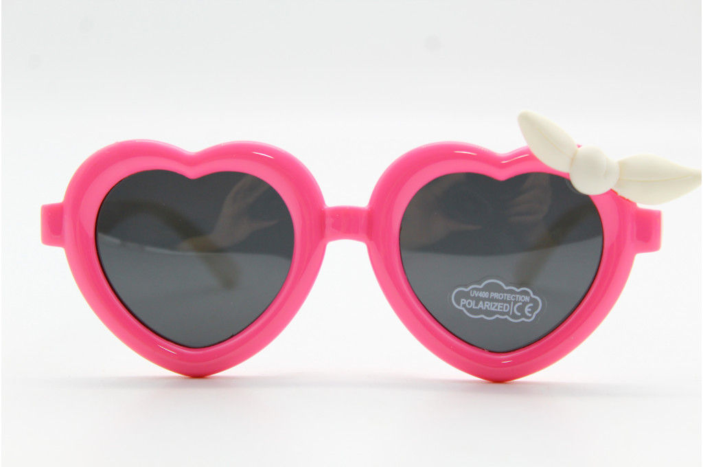 Солнцезащитные очки Feillis Polarized (детские) 66663 42-20-128 розов.с белыми дужками