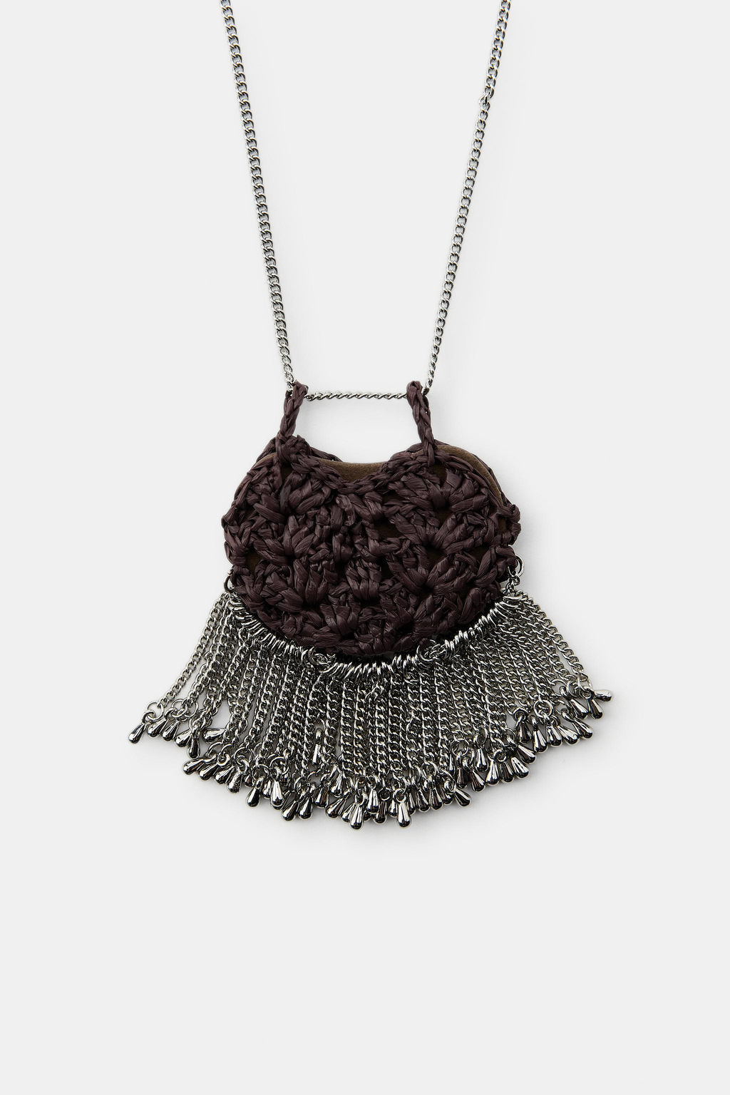 LONG CROCHET BAG NECKLACE - Zara фото 4