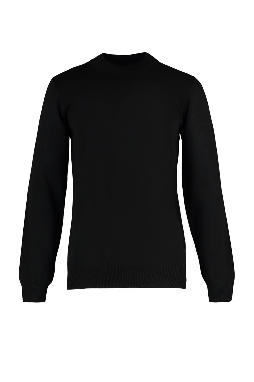TRENDYOL MAN Siyah Slim Fit Dar Kesim Yar?m Bal?kc? Yaka Basic Kazak TMNAW21KZ0758 - Trendyolmilla фото 7