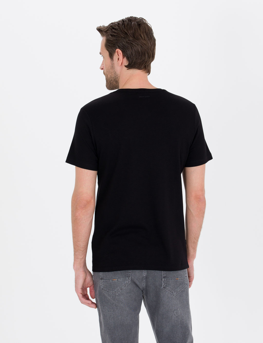 Siyah Slim Fit Basic Ti__rt