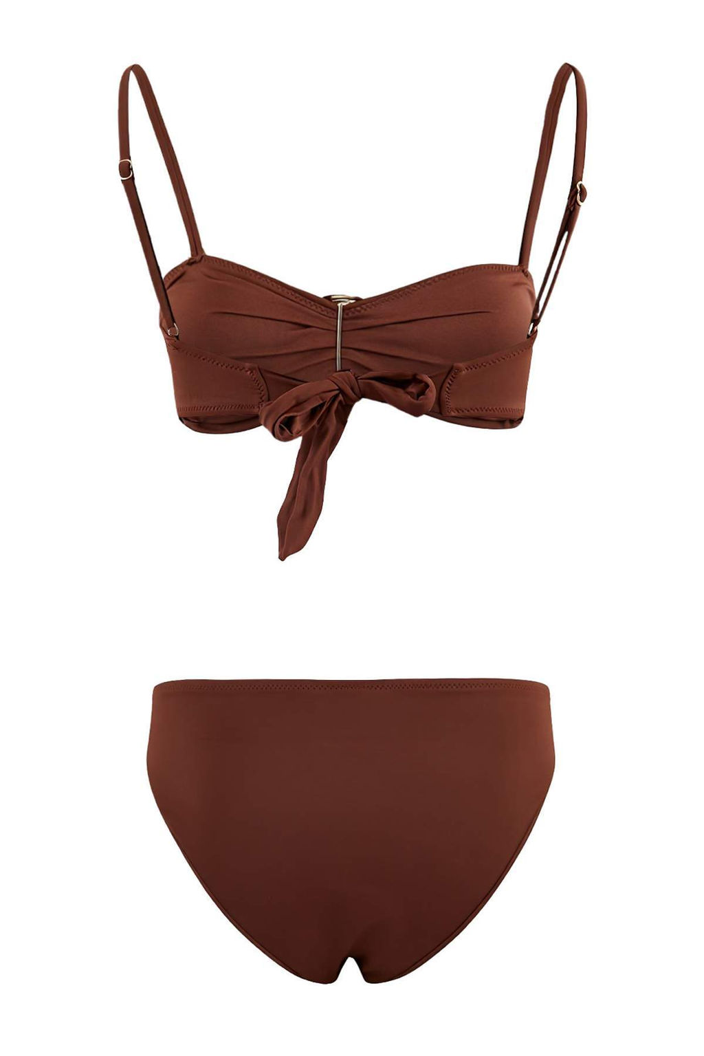 Kahverengi Straplez Kapl? Aksesuarl? Normal Bel Regular Bikini Tak?m? TBESS26BT00036 - Trendyolmilla фото 2