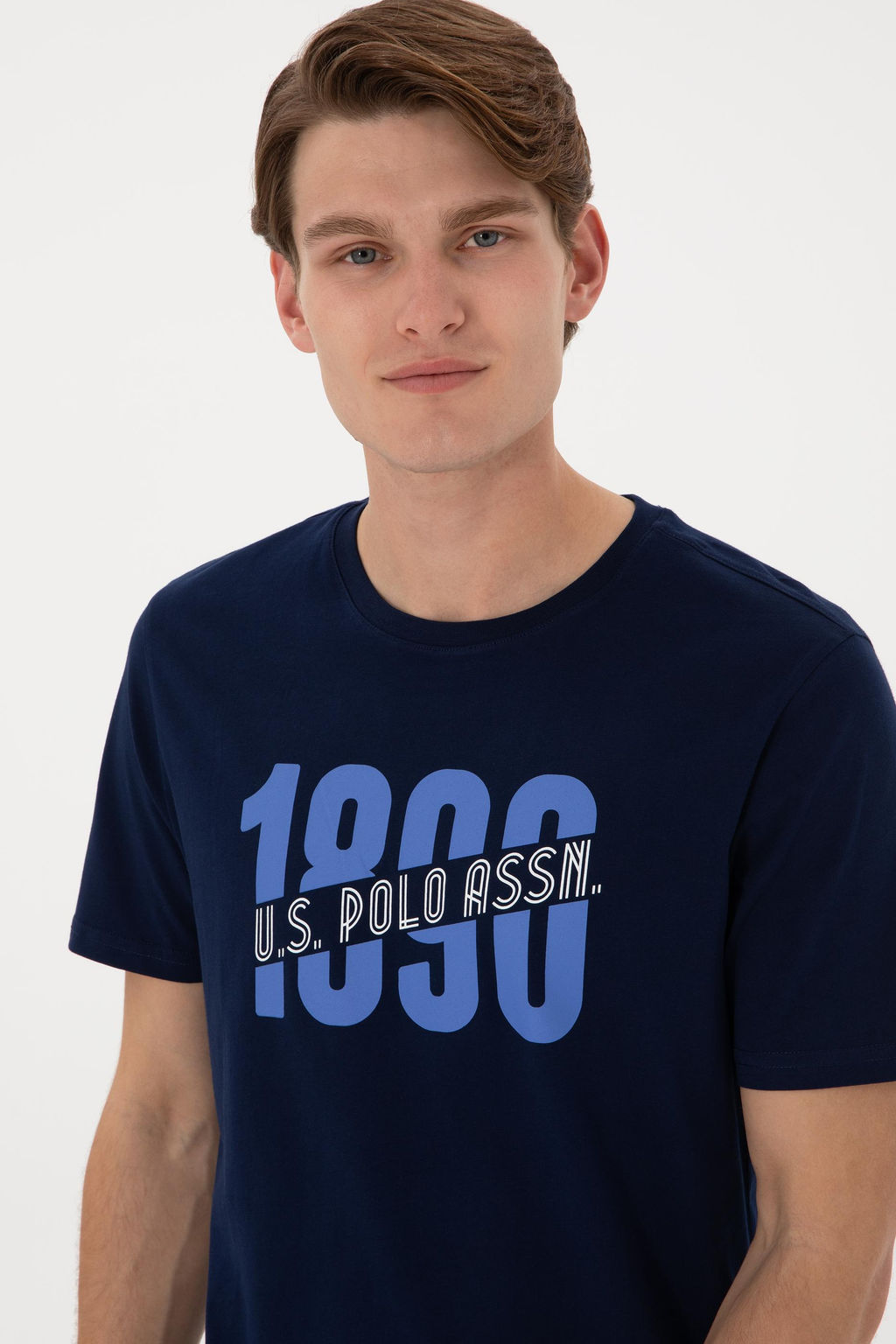 Erkek Bisiklet Yaka Lacivert Ti__rt Sepette S_rpriz _ndirim - U.s. polo assn фото 2