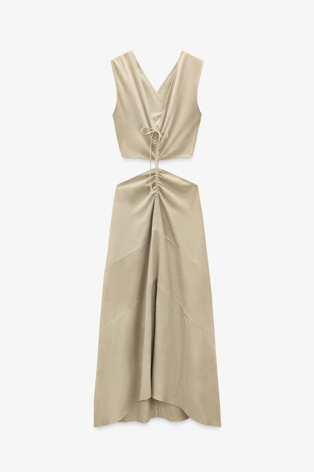 LIMITED EDITION SUEDE LEATHER CUT-OUT DRESS - Zara фото 6