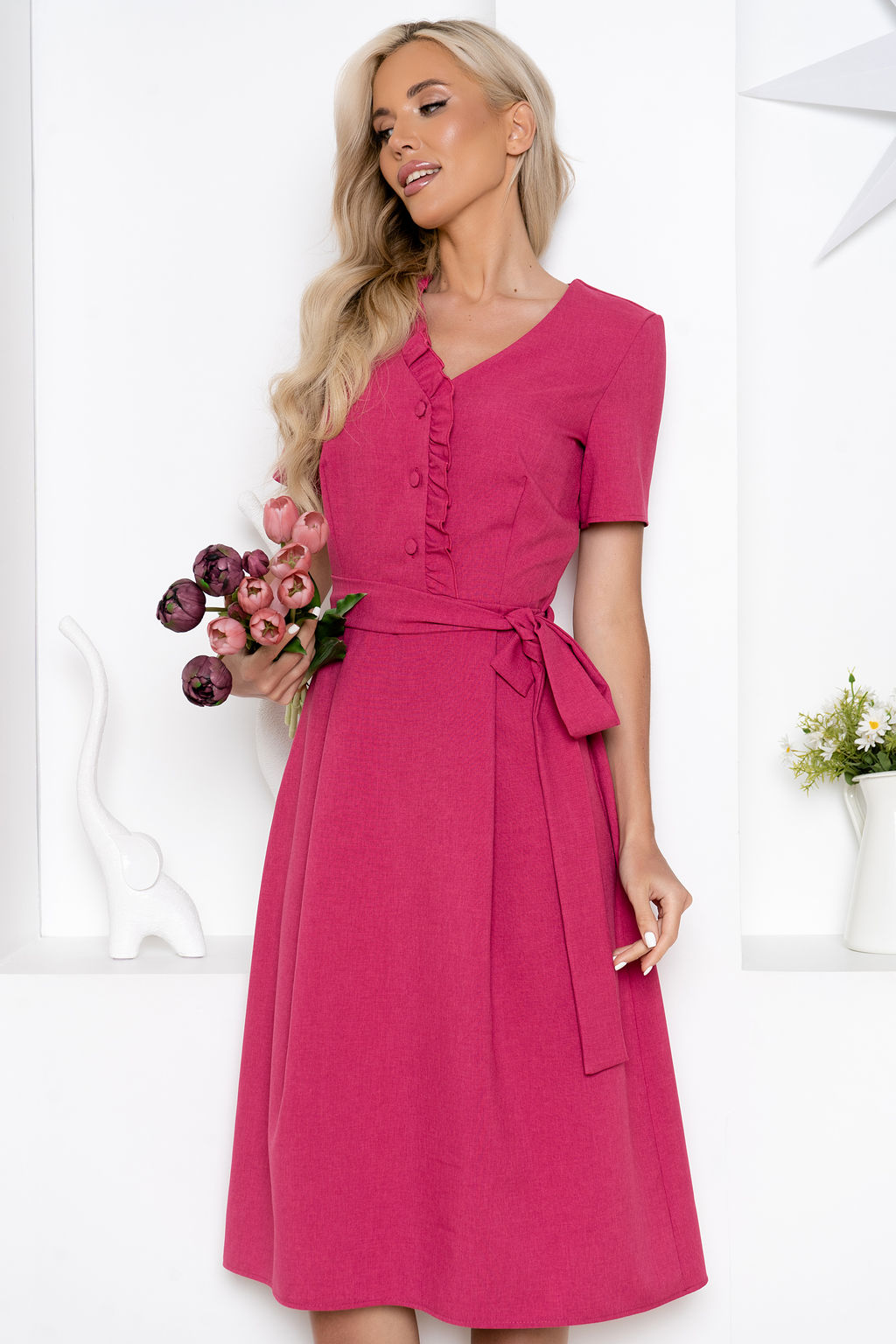 Платье Open Style 6820 фуксия
