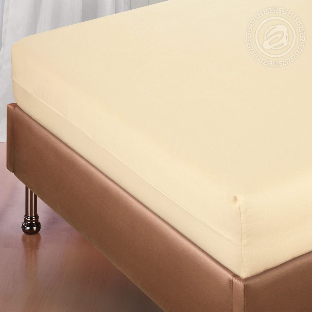 Шампань 200*200/1 шт. - 200*200 DE LUXE Радуга с простынью на резинке