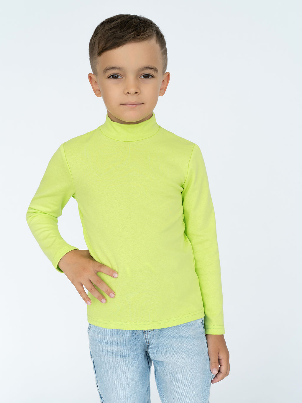 Джемпер-водолазка салатовая 645 (92, 56)
