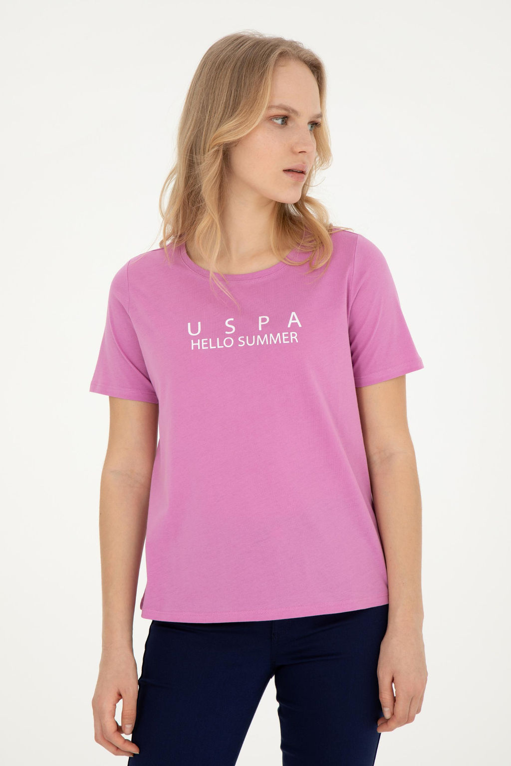 Женская фиолетовая футболка - U.s. polo assn фото 7