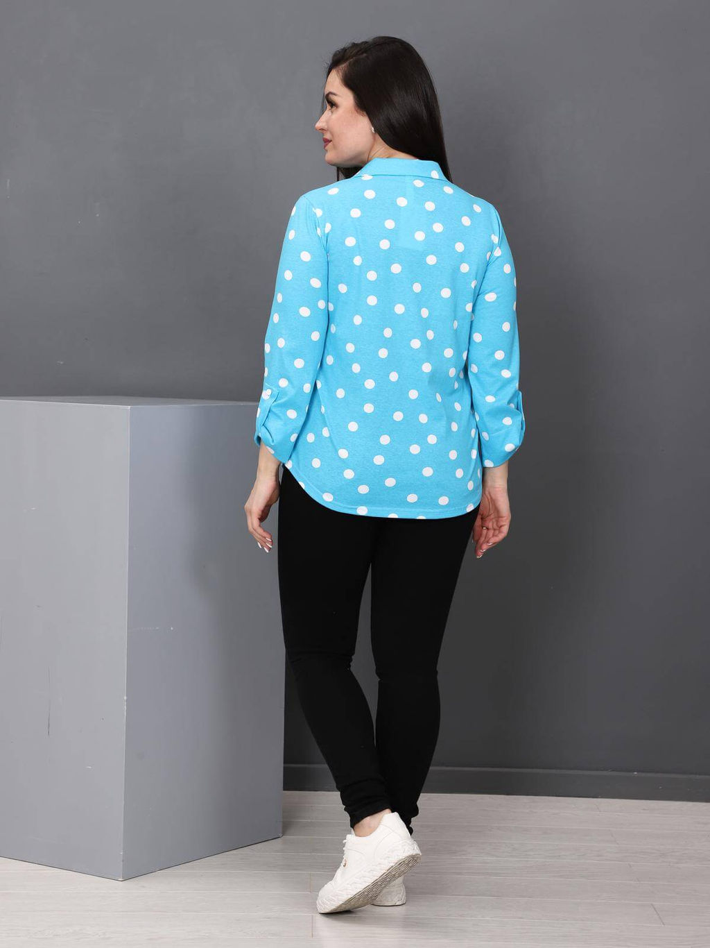 IV-CAPRIZ Делина - рубашка голубой  фото 5