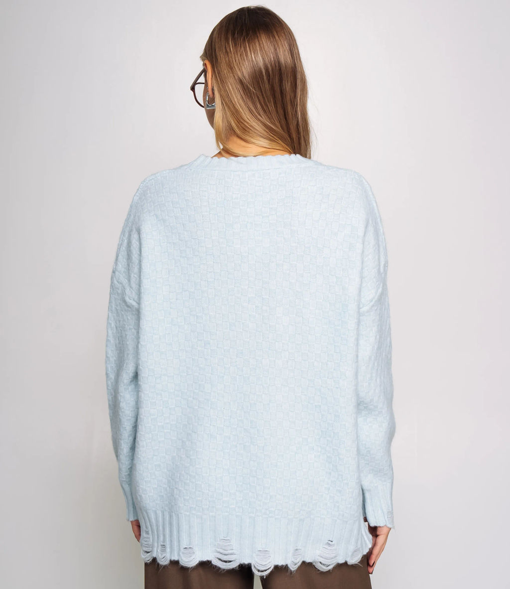 Джемпер #КТ6138 (1), голубой - Dommod фото 3