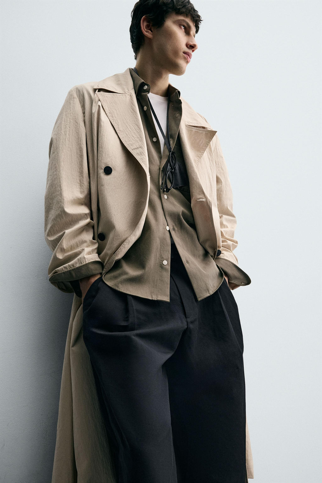 OVERSIZE FIT TRENCH COAT - Zara фото 5