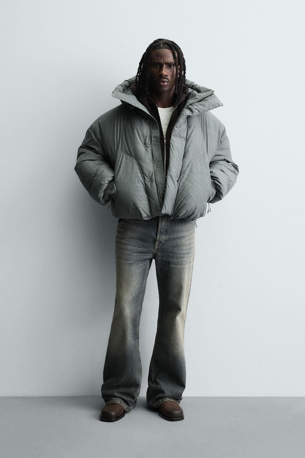 PADDED BOXY FIT JACKET - Zara фото 7