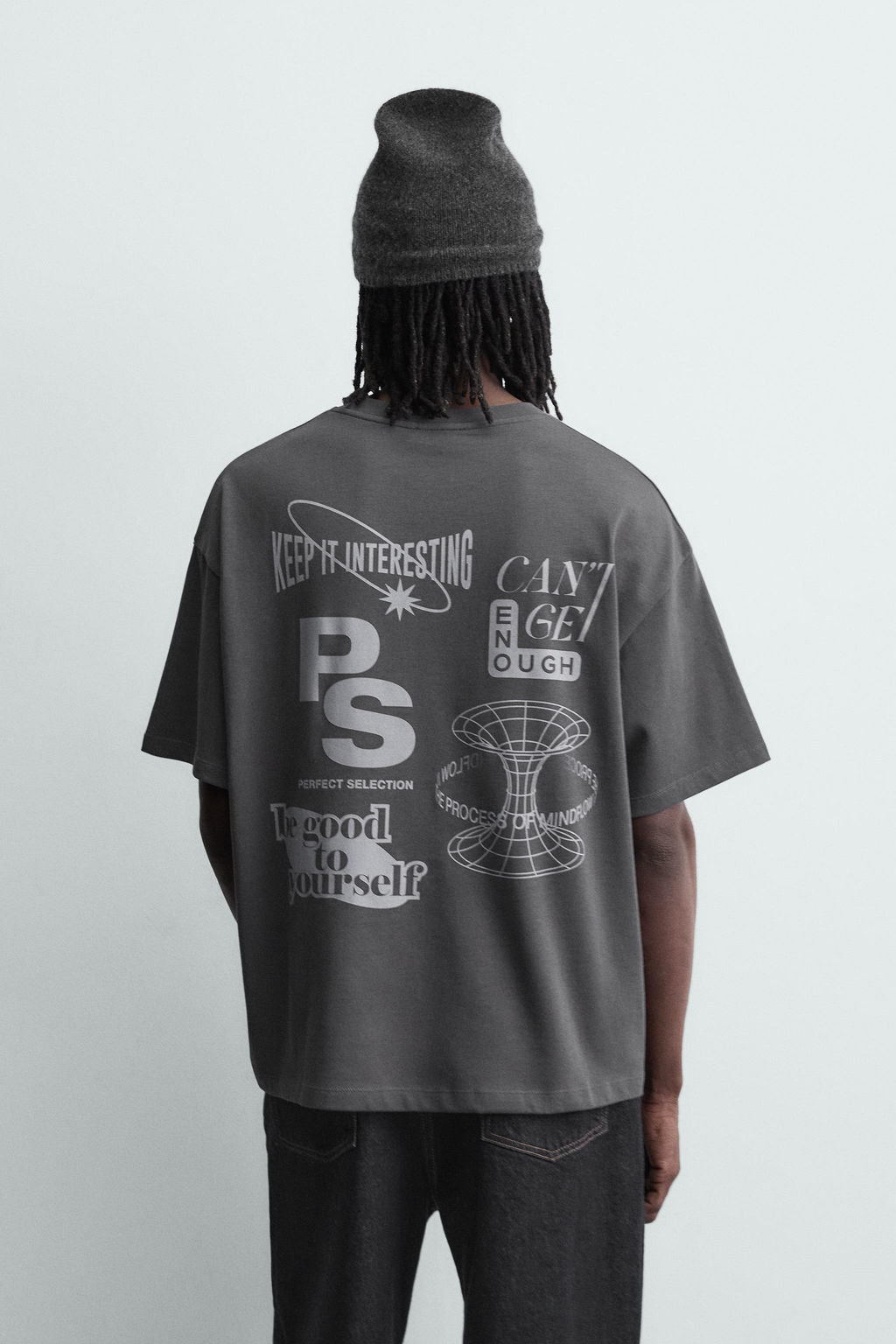 CONTRAST PRINT T-SHIRT - Zara фото 3