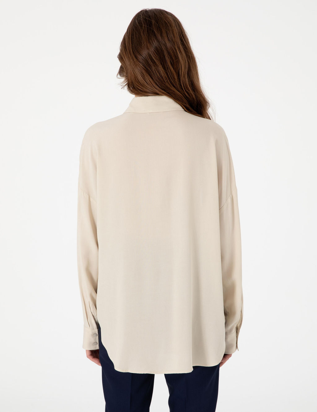 Krem Oversize Uzun Kollu G_mlek - Pierre cardin фото 5