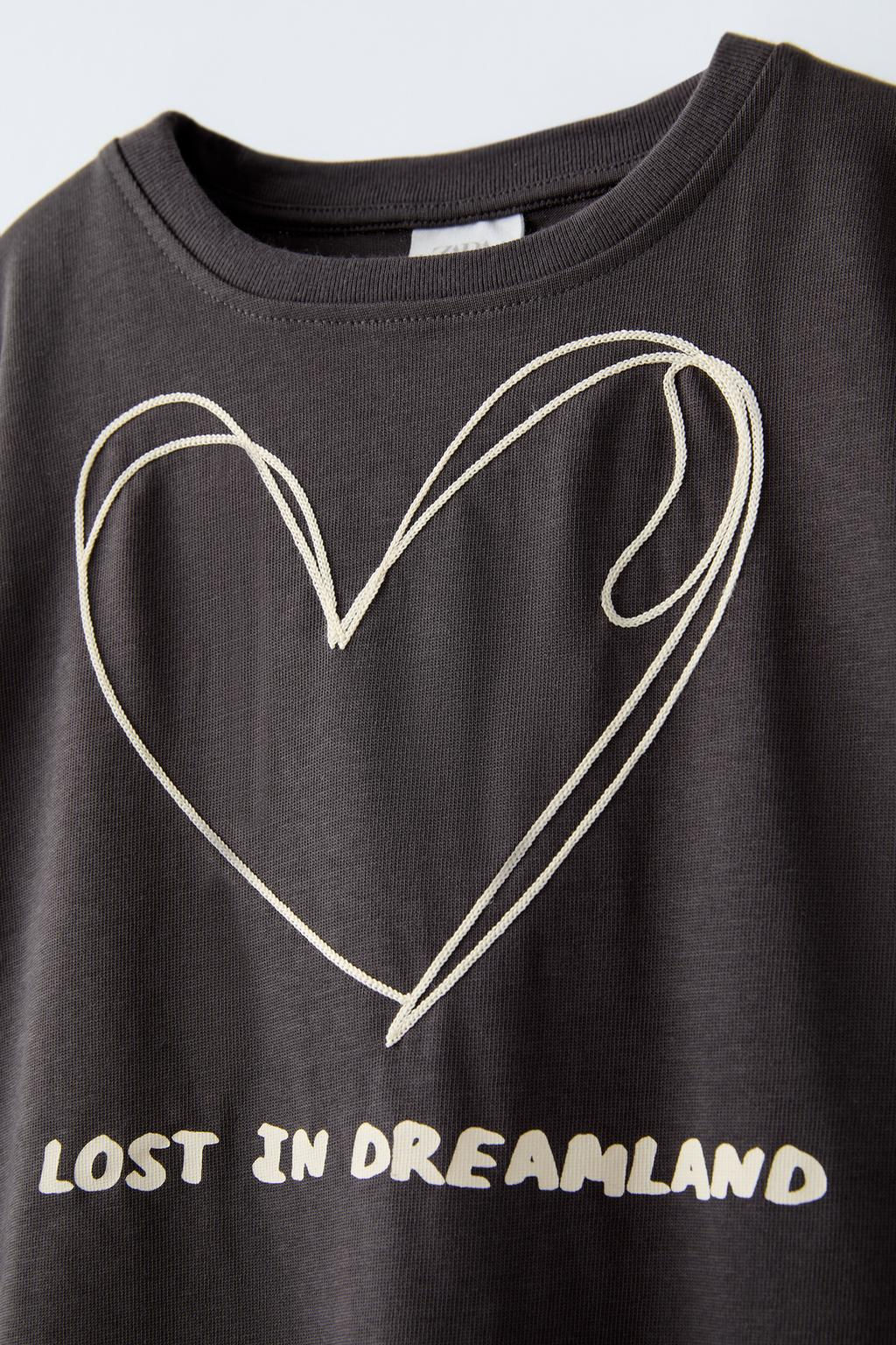 EMBROIDERED CORD T-SHIRT - Zara фото 6