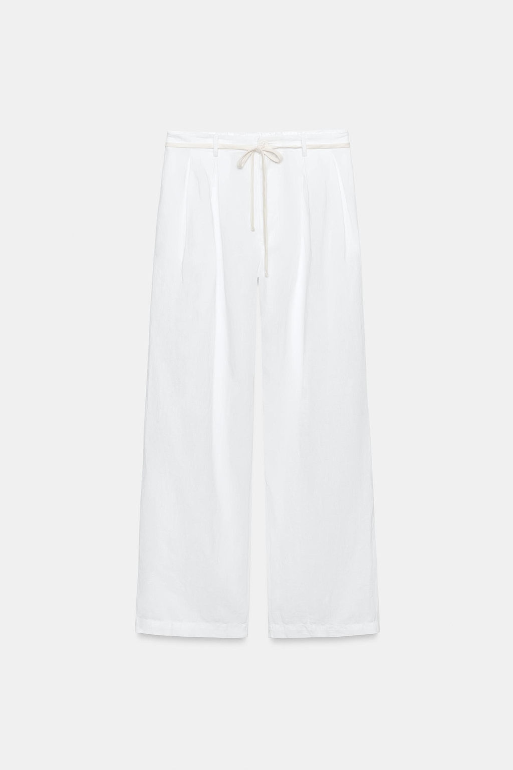 PANTAL?N CON LINO ZW COLLECTION / Blanco