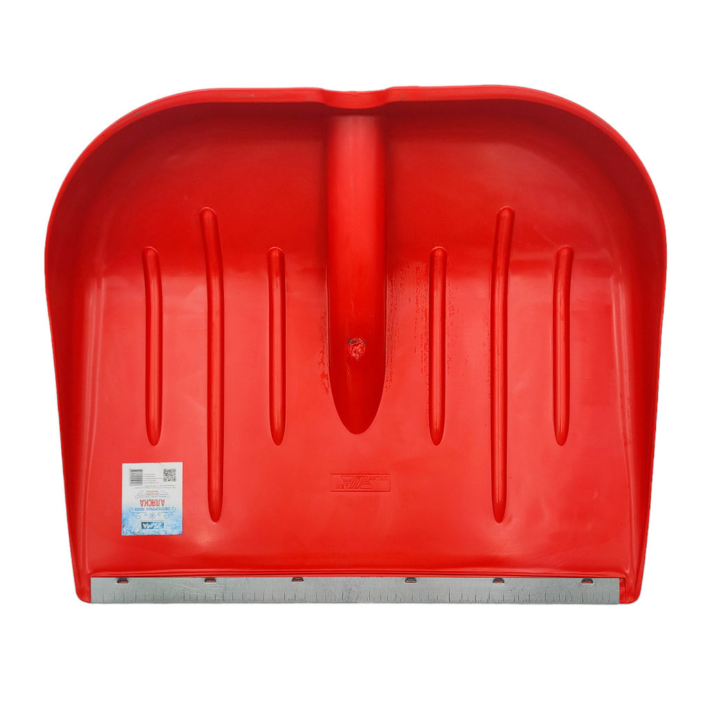 Лопата снеговая "Аляска" п/эт. цветная, с оцинк.накл., без черенка, d тулейки 40мм, 460х370мм