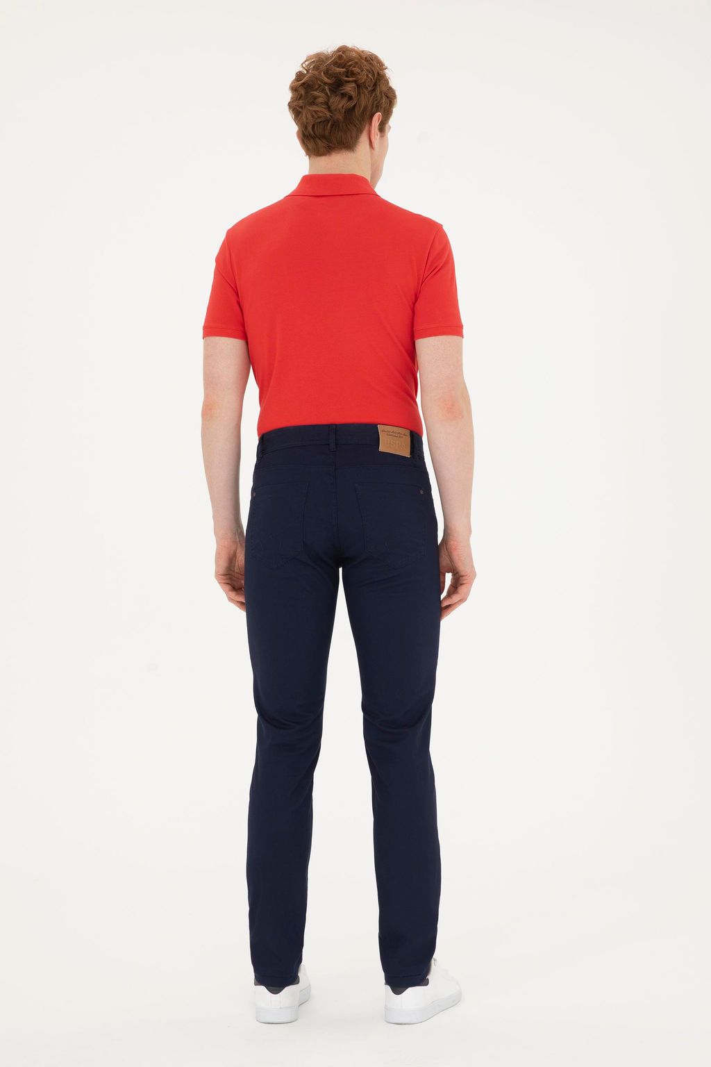 Мужские темно-синие брюки из плотной ткани/чиносы - U.s. polo assn фото 4