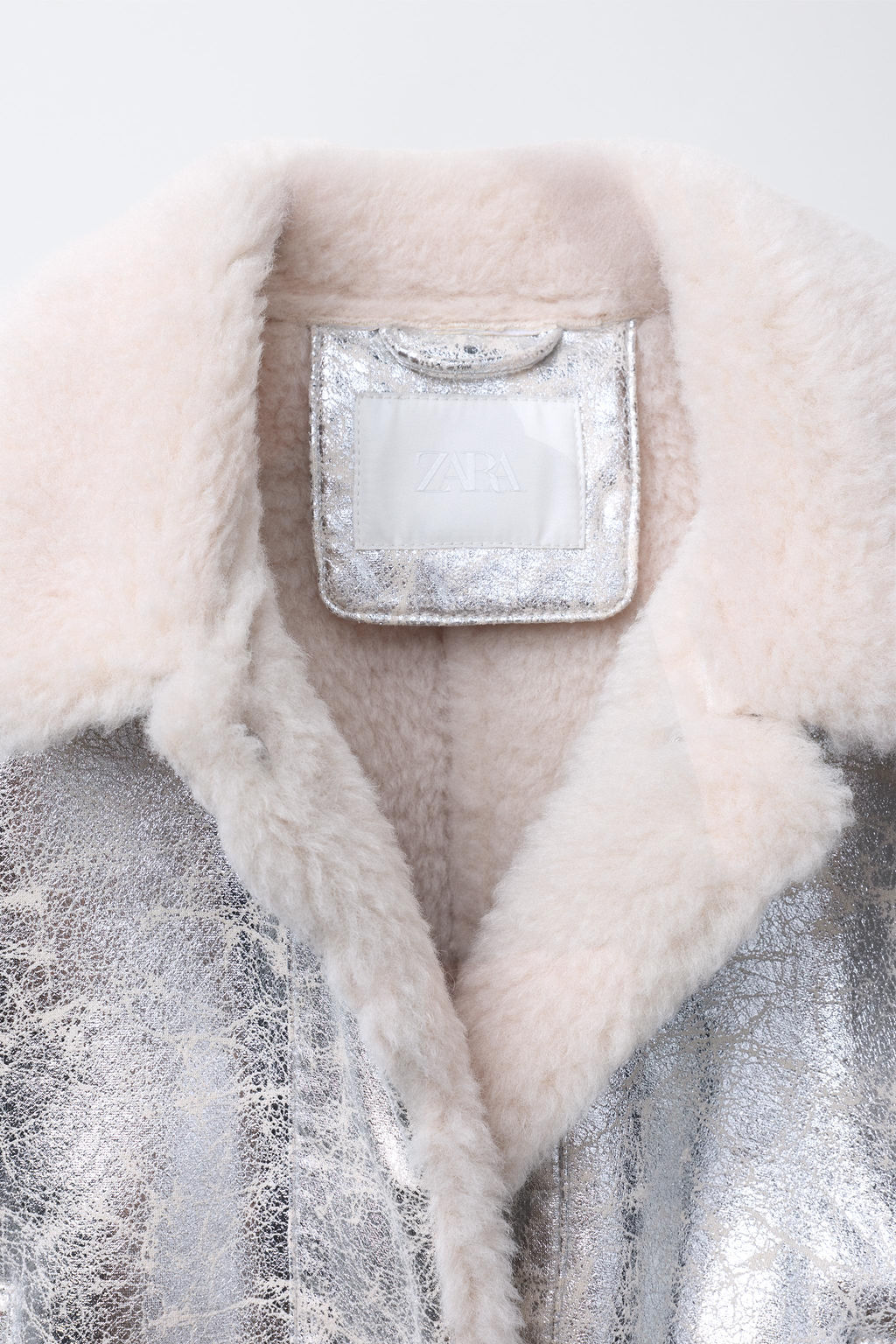 METALLIC DOUBLE-FACED JACKET - Zara фото 7