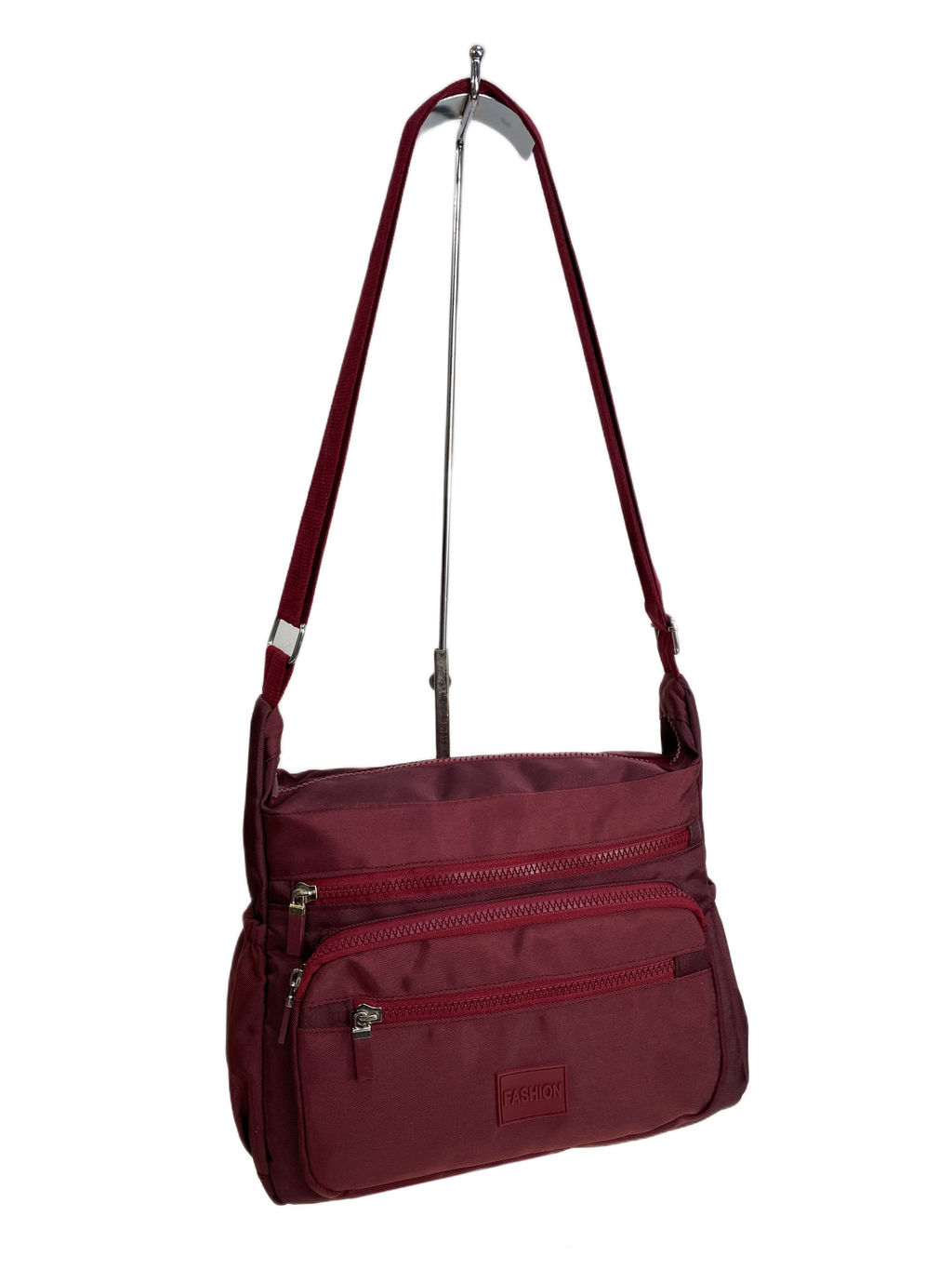 Женская cумка из текстиля, цвет бордовый